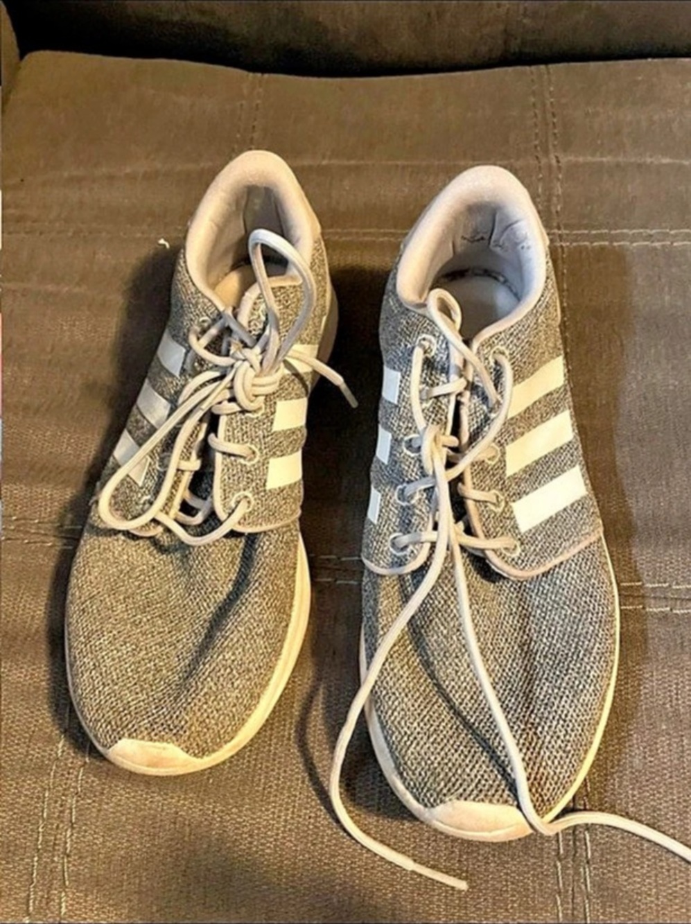 adidas Gray & White Sneakers US 8